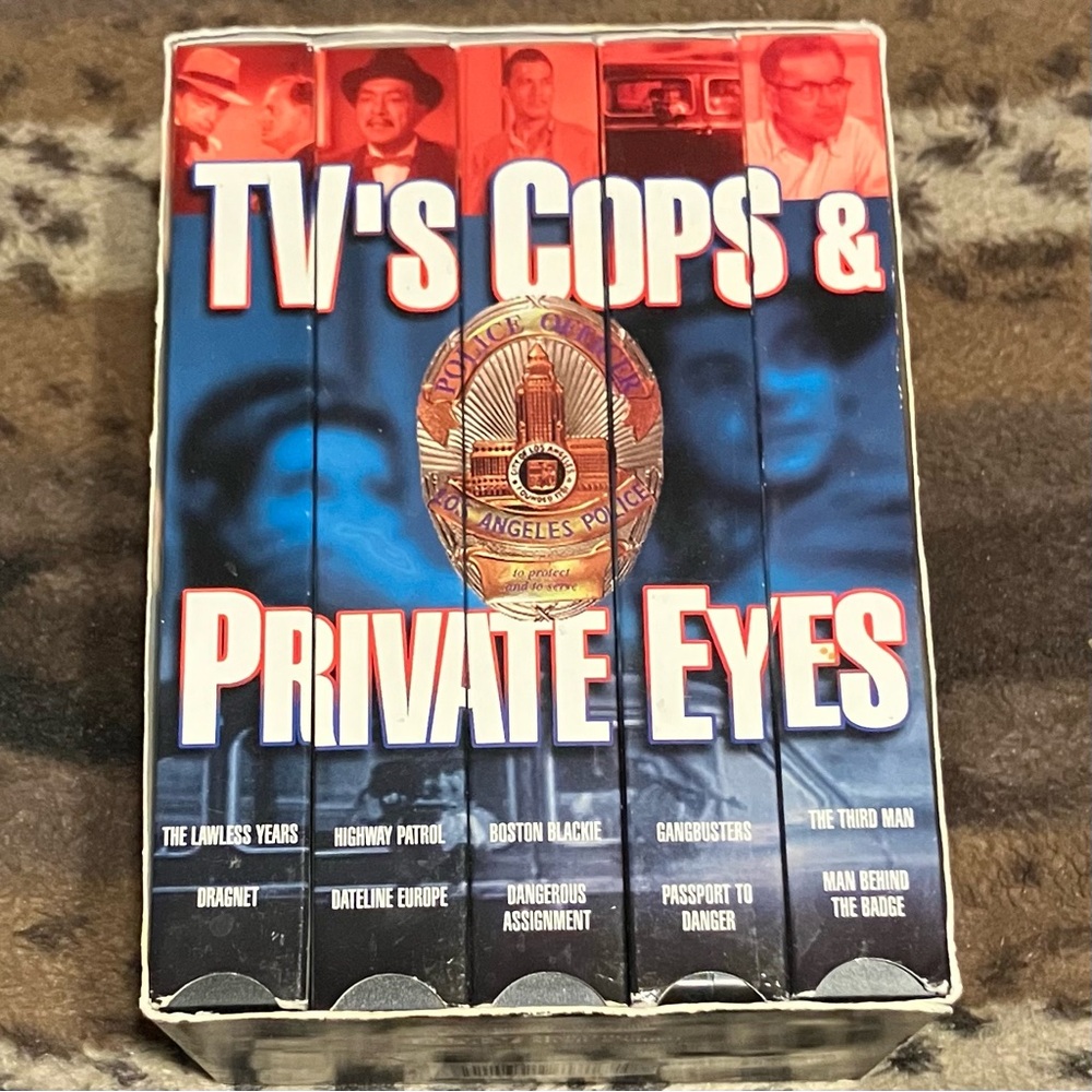 TV's Cops & Private Eyes VHS Box Set